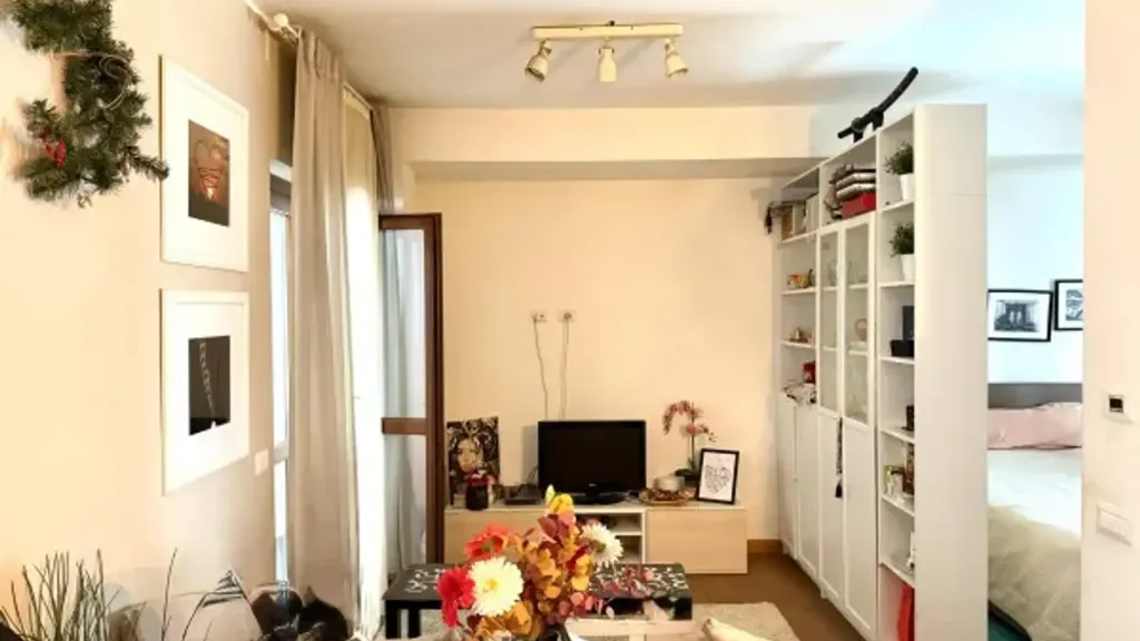 Séjour - Rustic-Style Flat with Balcony in Guidonia