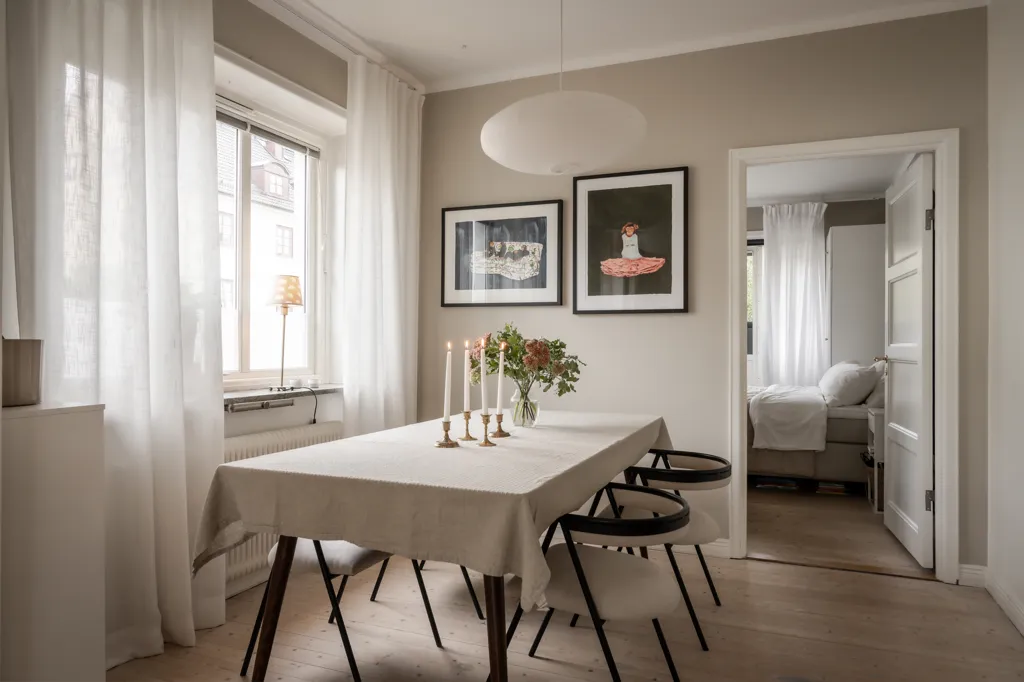Söögituba - City-Adjacent Flat with Garden in Döbelnsgatan