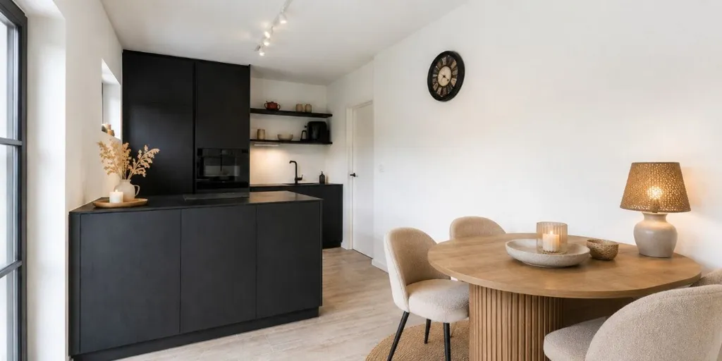 Salle à manger - Villa Rénovée avec Jardin à Knokke