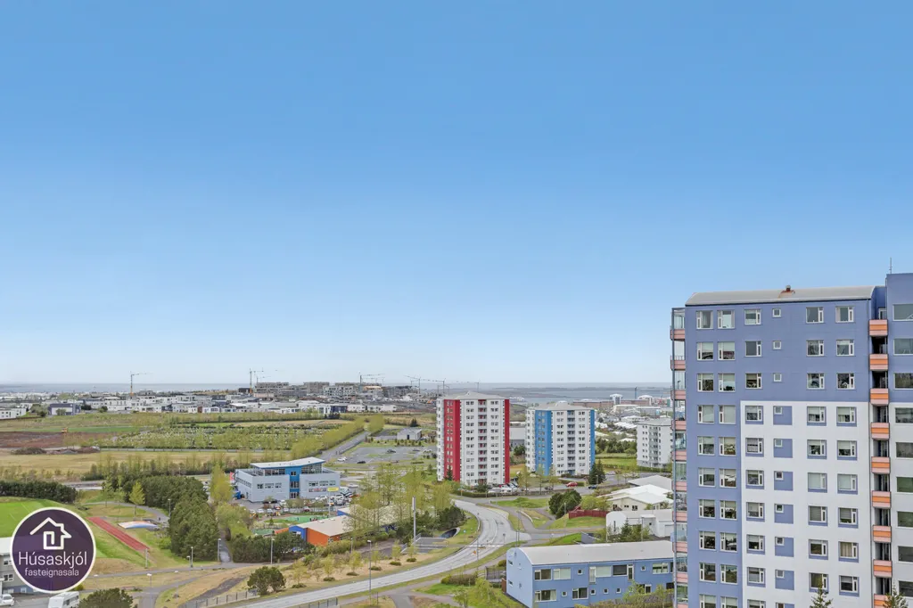 Vue aérienne - Apartment with Panoramic Views in Kopavogur