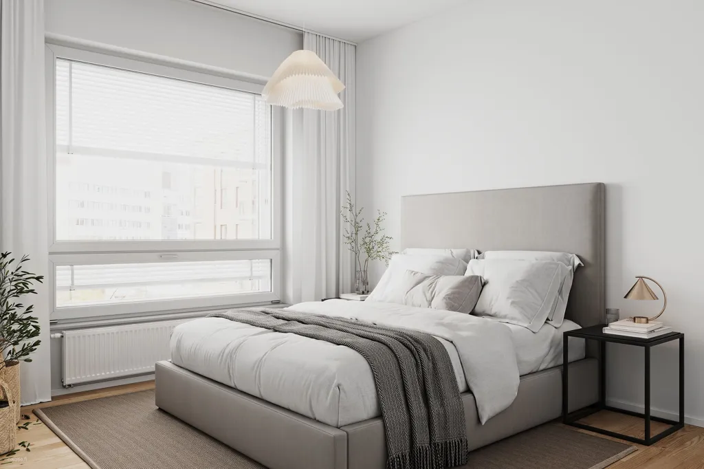 Chambres - Modern Two-Bedroom Apartment with Sauna in Pasila