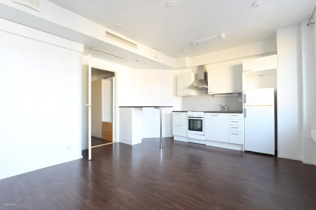 Kitchen - Renovated Studio with Sauna in Jyväskylä Centre