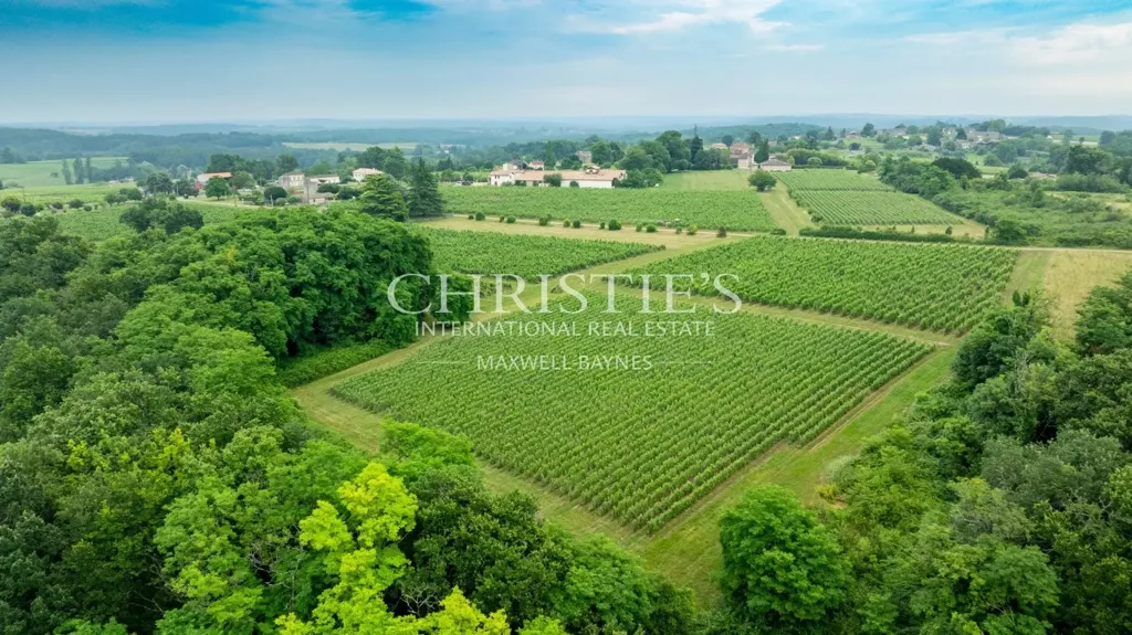 Vue aérienne - Domaine Viticole Historique avec Château à Entre-Deux-Mers