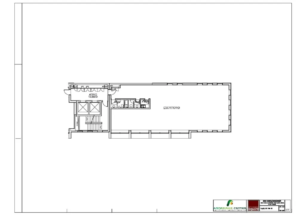 Plan - Office with Air Conditioning in Amoreiras Square, Lisbon