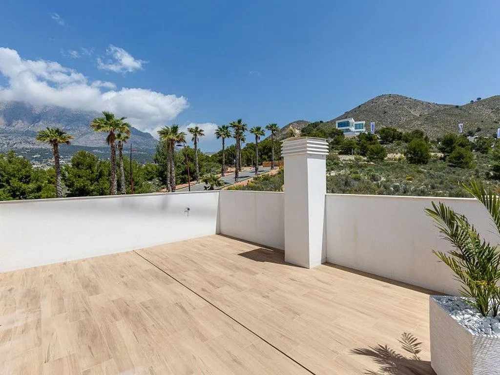 Terrace - Chalet with Pool and Terrace in Finestrat