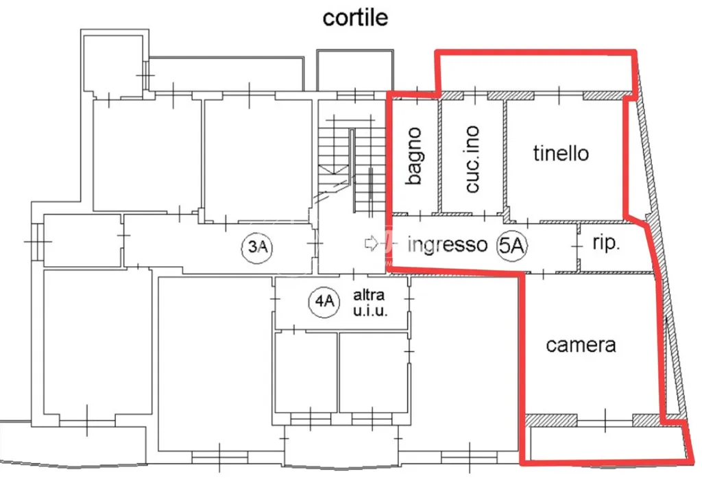 Plaan - Trilocale with Balcony in Moncalieri