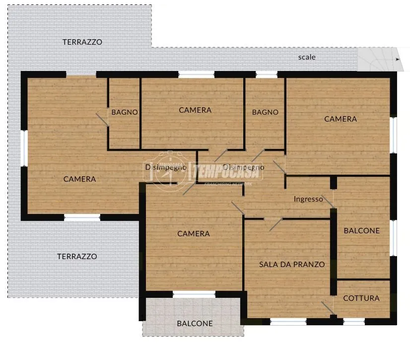 Plan - Villa with Pool in Merate