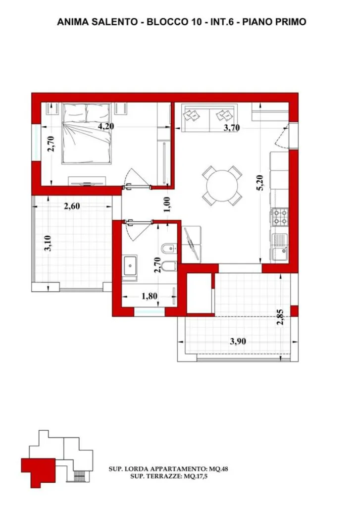 Floor Plan - Luxury Hotel with Sea View in Nardò, Apulia