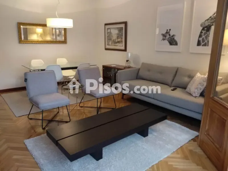 Living Room - Spacious Apartment with Balcony in Plaza Mayor Area