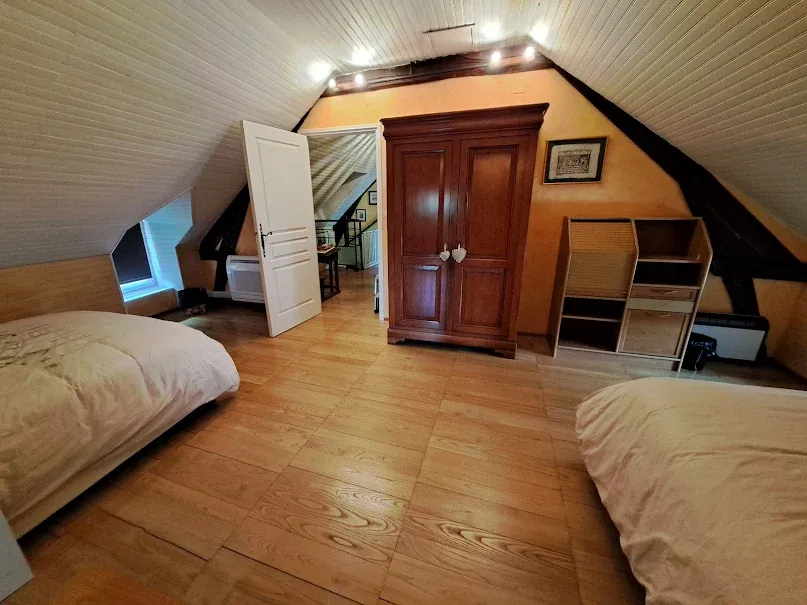 Bedrooms - Renovated Longère with South View near Brive