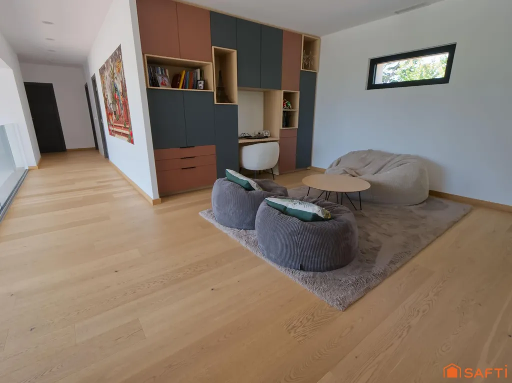 Séjour - Villa Contemporaine avec Piscine à Pujaut