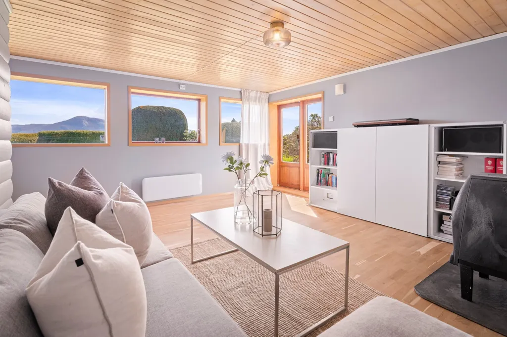 Séjour - Architect-Designed Villa with Seafront in Boganesstraen