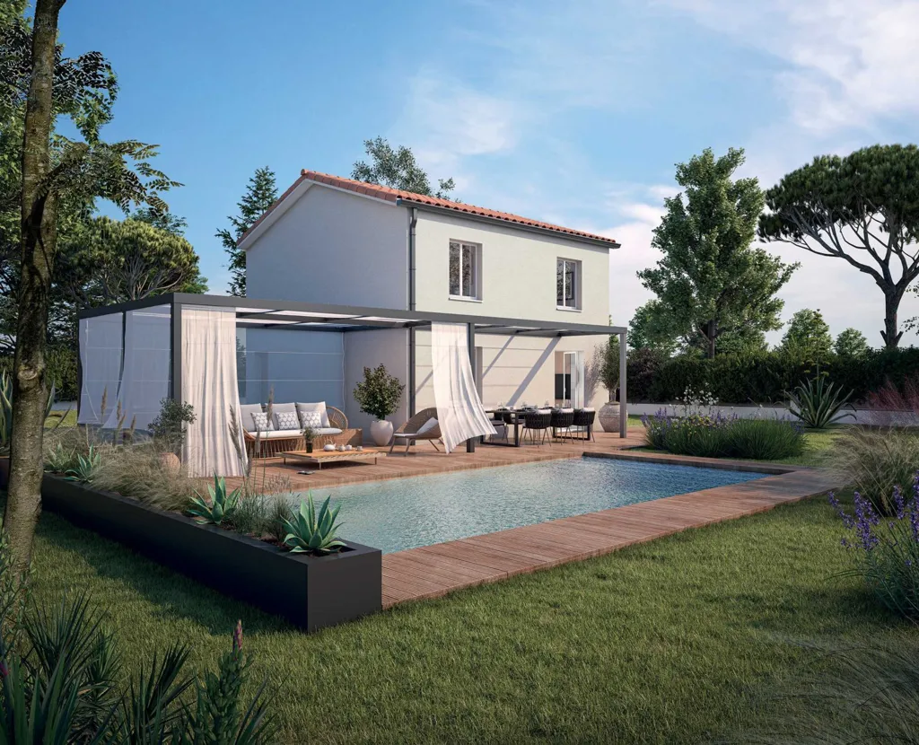 Maison Neuve à Saint-André-de-Sangonis, Proche Écoles
