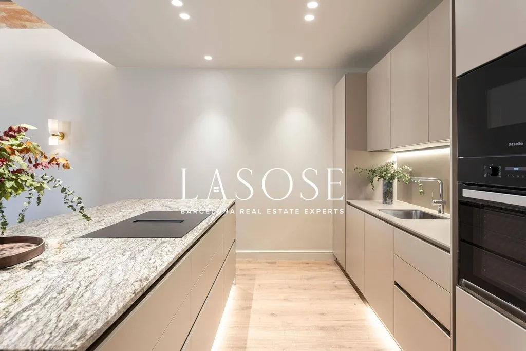 Köök - Luxury Apartment in Eixample Dret, Barcelona