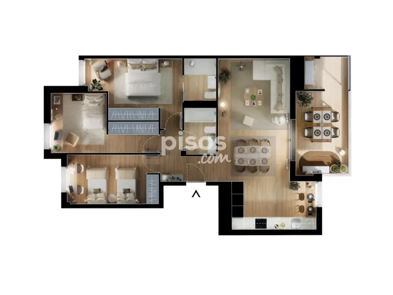 Plan - New Flat with Terrace in Basurtu, Bilbao