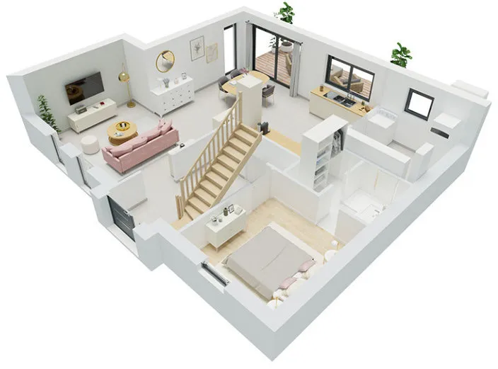 Plaan - New Build House with Garden in Boismont