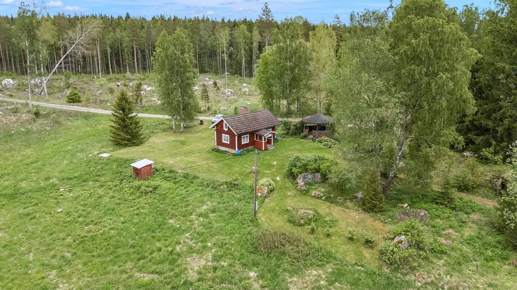 Vue aérienne - Classical Cottage with Garden in Norrslyta