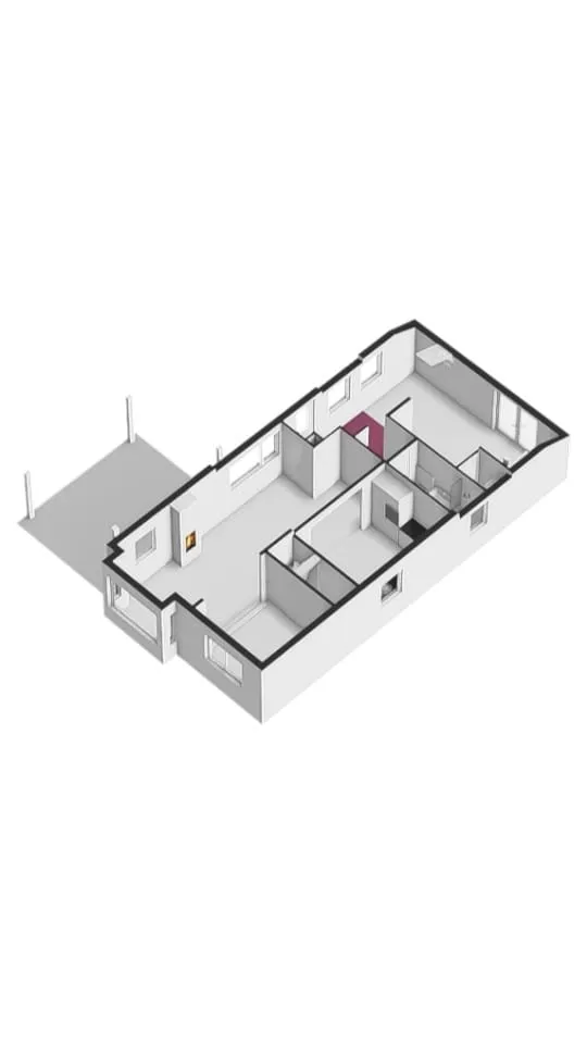 Floor Plan - Charming Free-Standing House with Garden View in Deil