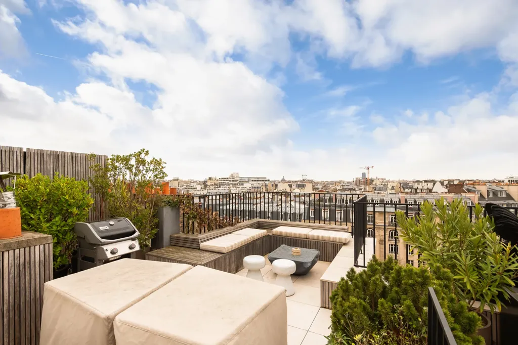 Terrasse - Penthouse Art Déco avec Terrasses à Paris 17ème