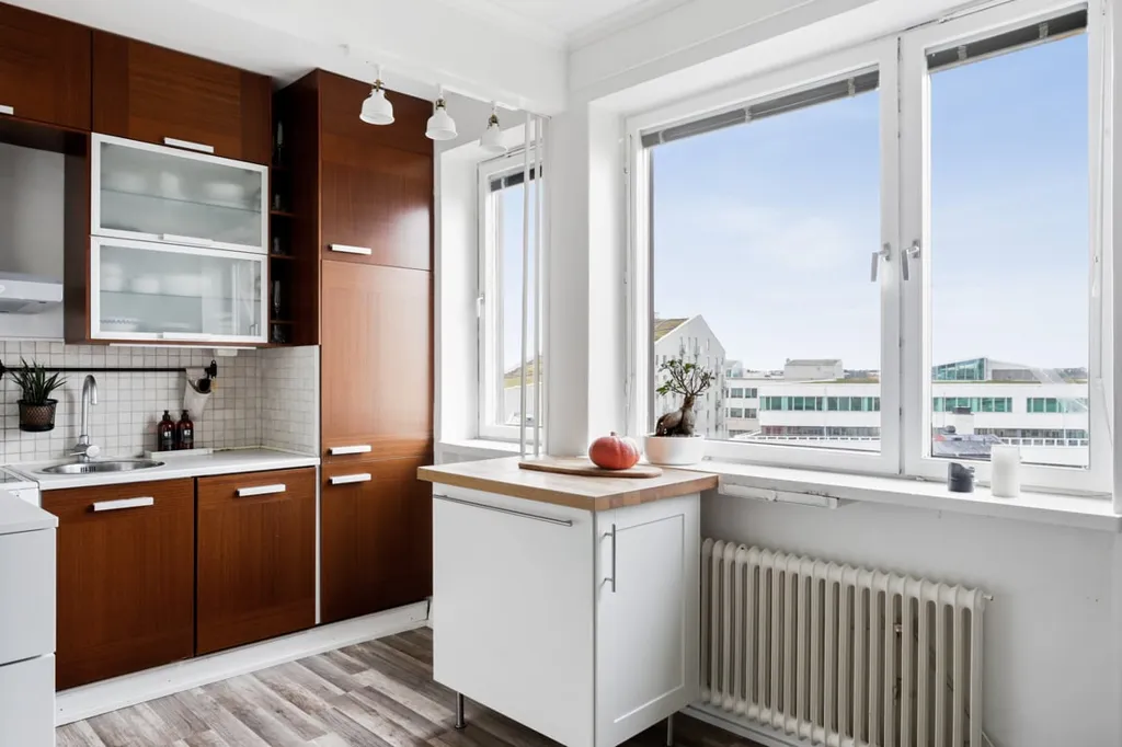 Köök - Apartment with Balcony in Karlberg Castle