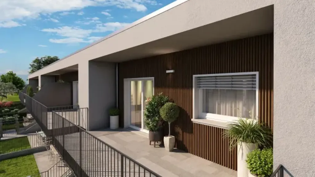 Trilocale with Private Garden in Treviolo