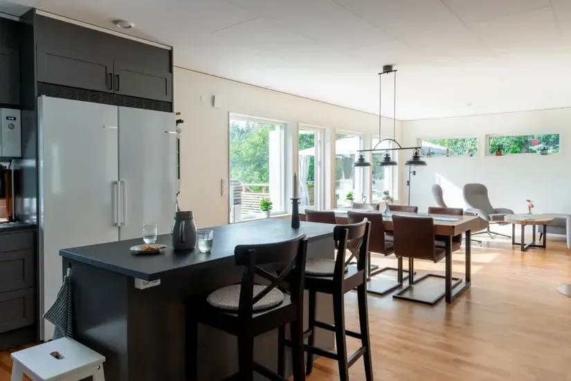 Cucina - Modern Bungalow with Open Plan in Gällinge