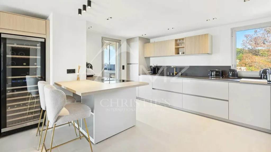 Köök - Penthouse with Sea View on Cannet Hills