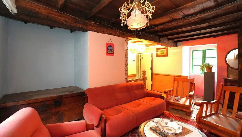 Soggiorno - Chalet with Terrace and Balcony in Guntín