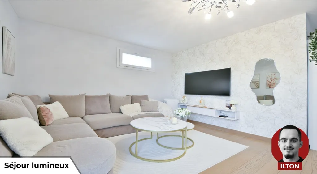 Living Room - Apartment with Balcony in Créteil Pointe du Lac