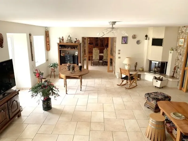 Séjour - Moulin Rénové avec Piscine et Parc près de Niort