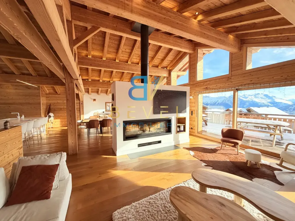 Soggiorno - Contemporary Chalet with Panoramic View in La Toussuire