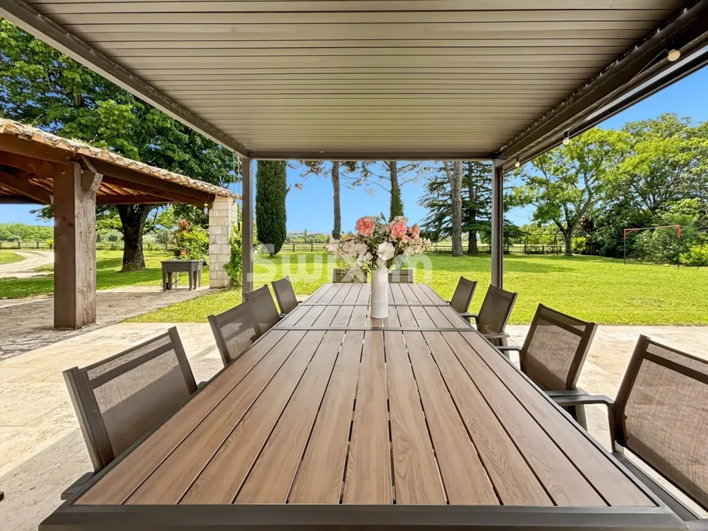 Terrass - Characterful Mas with Paddock and Pool in Sauzet