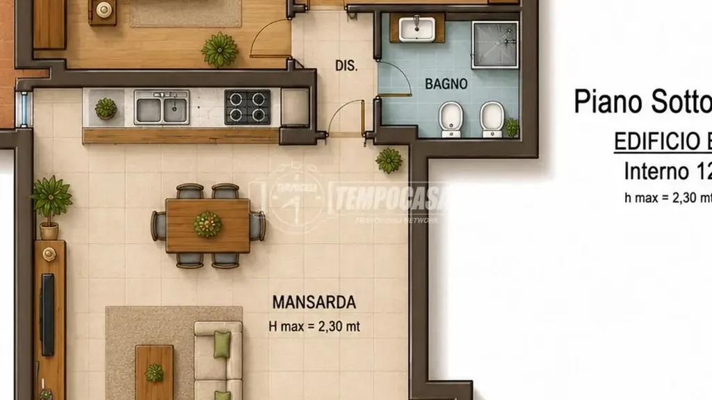 Plaan - Spacious 2-Bedroom with Balcony in Oristano