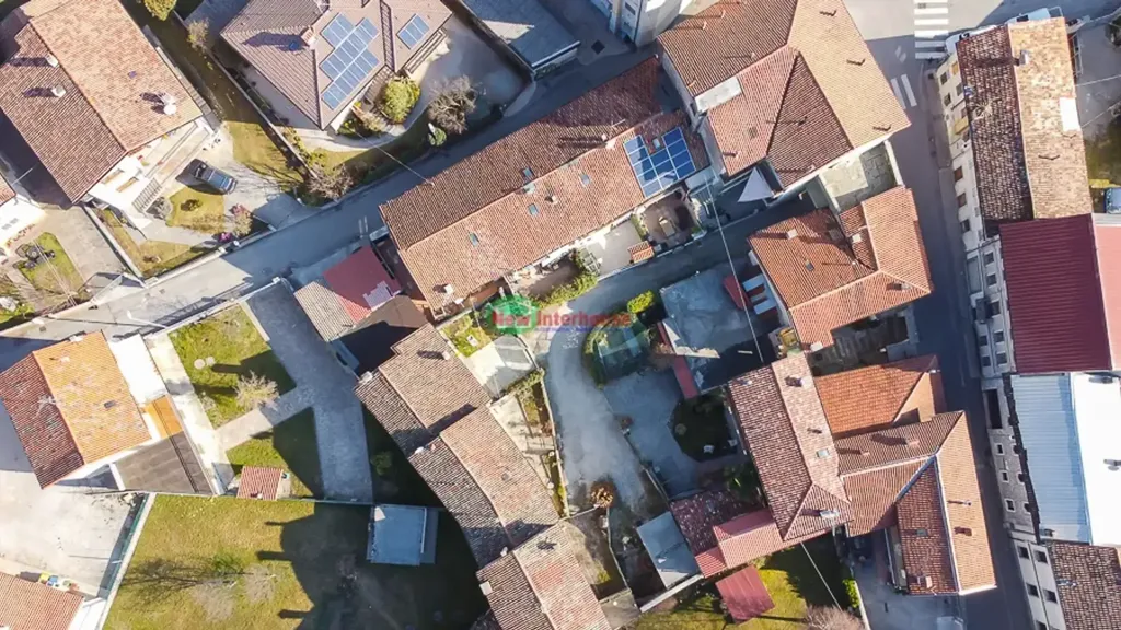 Vue aérienne - Two-Storey Terraced Houses with Courtyard in Maniago