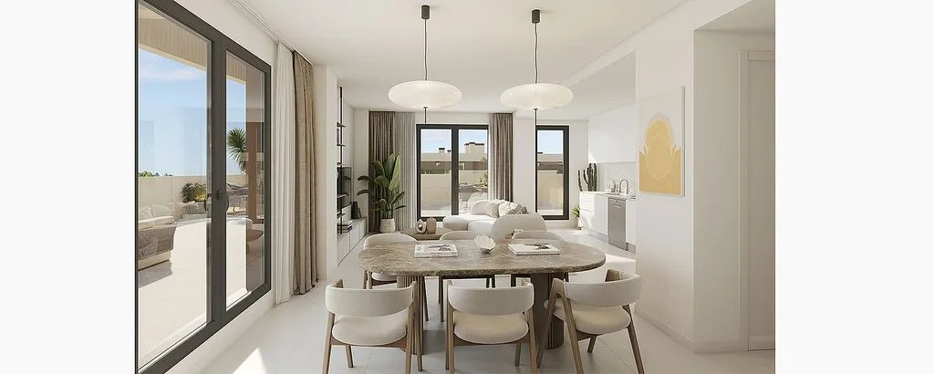 Salle à manger - New Flat with 3 Bedrooms in Campanillas