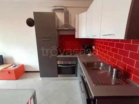 Köök - Apartment with Double Terrace and Sea View in Civezza
