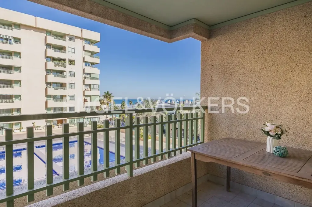 Balcon - Apartment with Sea View and Pool in La Patacona