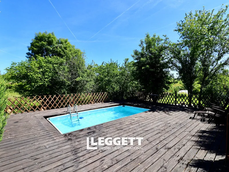 Piscina - Two Stone Houses with Pool in Montbron