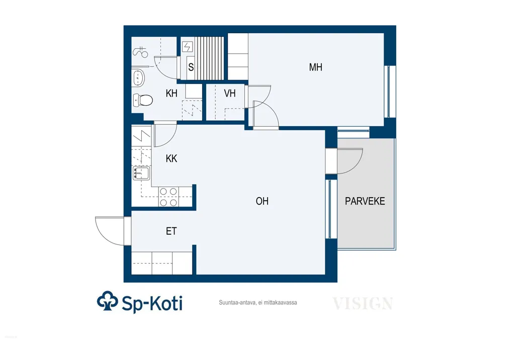 Plaan - Apartment with River View in Salo