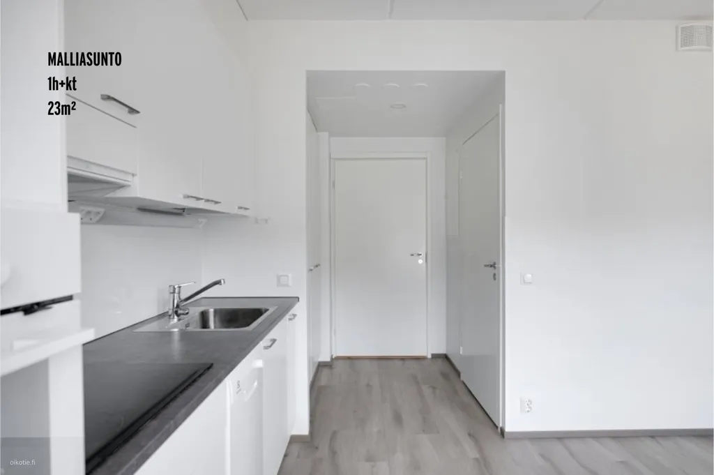 Köök - Modern Flat with Glazed Balcony in Koivuhaka
