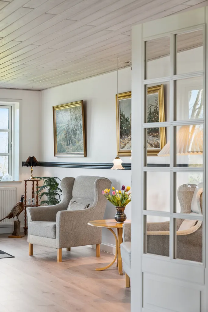 Séjour - Modernised Villa with Forest View in West Jutland