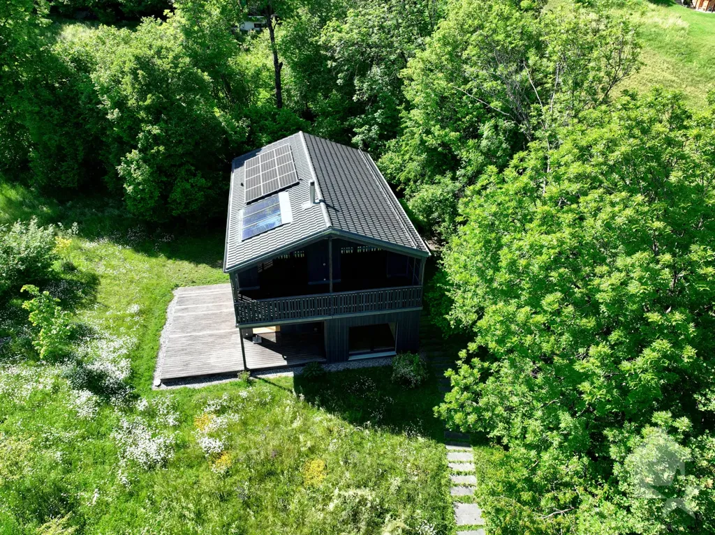 Vue aérienne - Villa with Mountain View in Chamoson