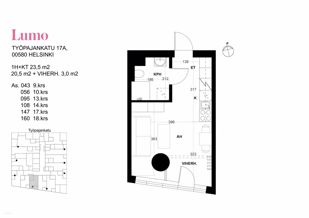 Plaan - Modern Studio with Garden View in Kalasatama