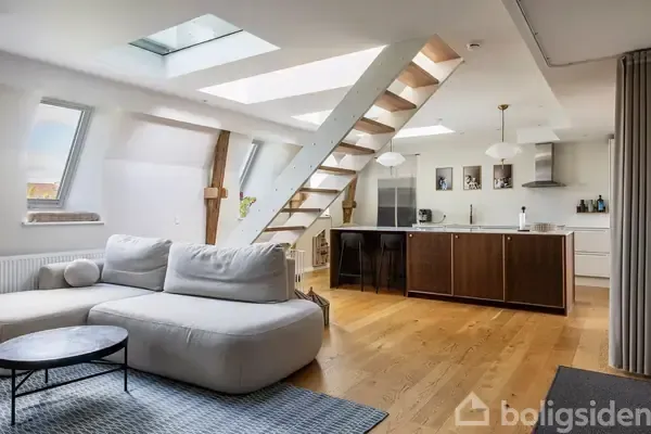 Wohnzimmer - Apartment with Balcony in Copenhagen N