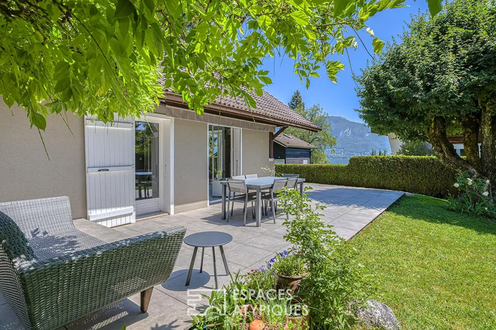 Terrasse - Maison de Caractère avec Vue Lac à Sévrier