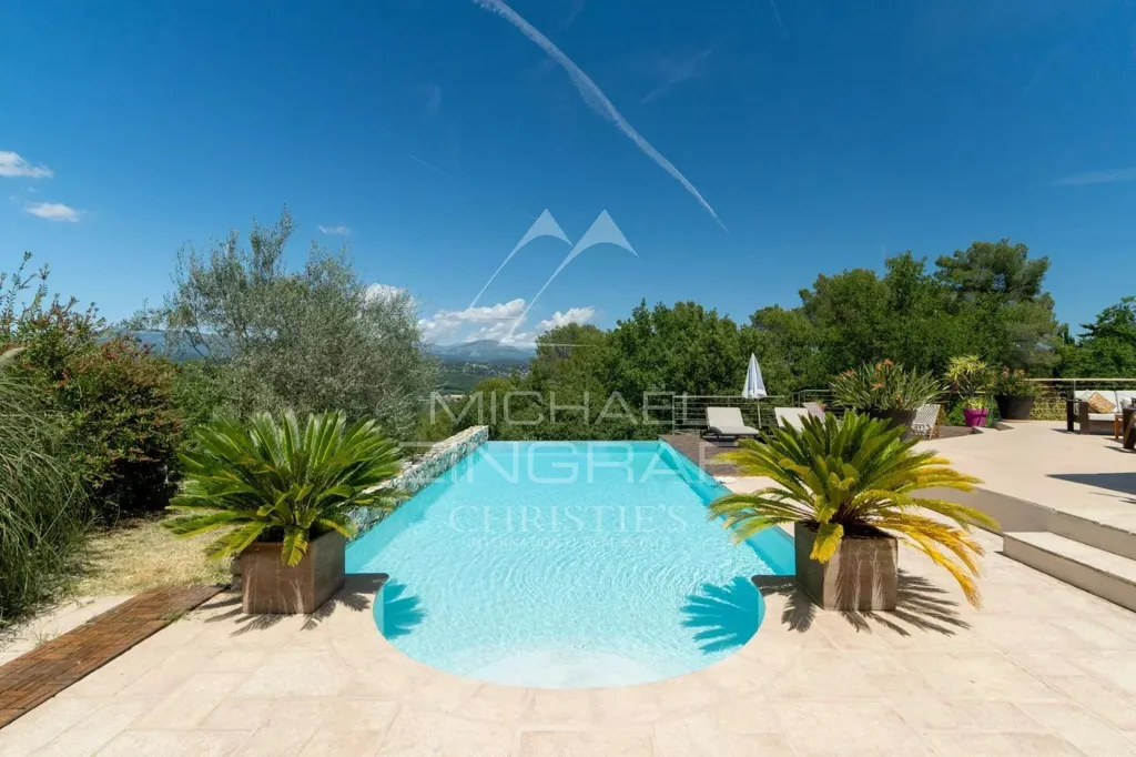 Piscine - Villa Contemporaine avec Vue Panoramique à Fayence