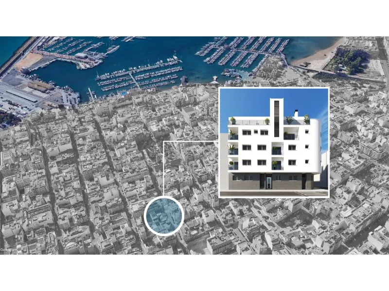 Vue aérienne - Residential Complex with Sea View in Torrevieja