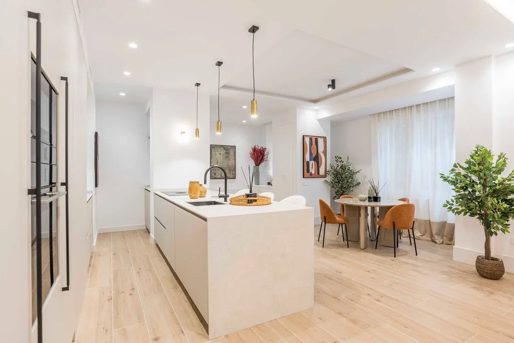 Cuisine - Renovated Flat with City View in Madrid
