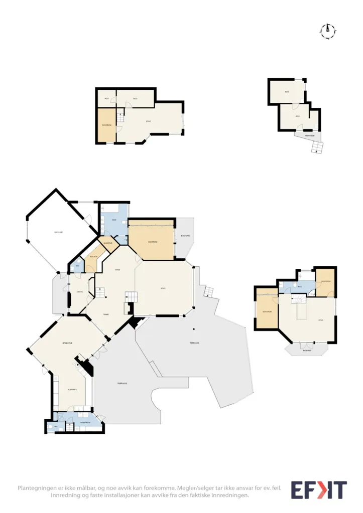 Plan - Architectural Detached House with Private Pier in Groos