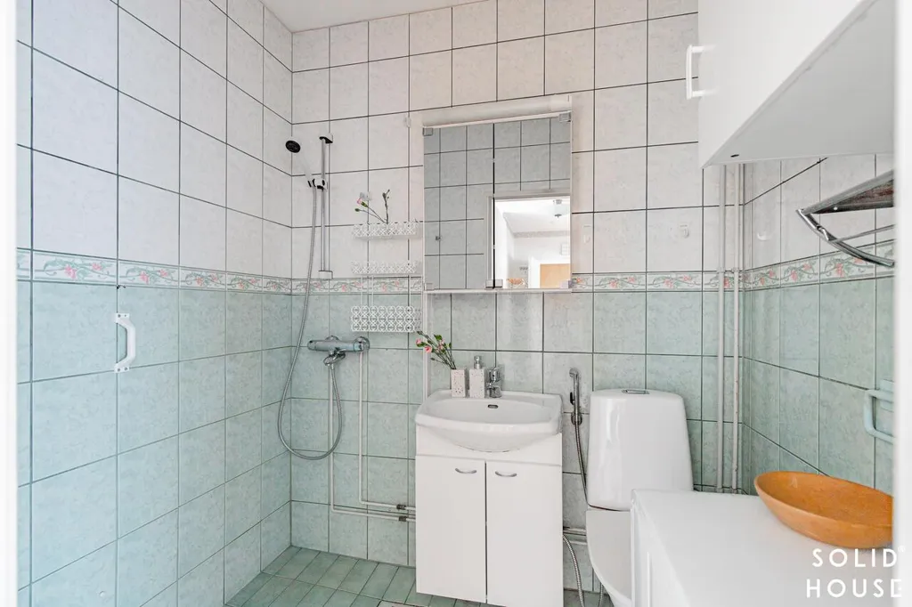 Bathrooms - Spacious Apartment with Balcony in Laitila